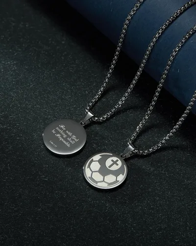Miniatura 6 de seensea Collar con colgante deportivo de béisbol, versículo bíblico inspirador Lucas 137, regalo cristiano para hombres y mujeres