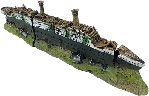 Miniatura 8 de Adorno de acuario de restos de automóvil, restos de automóvil para pecera, decoración de paisaje subacuático, escondites de cuevas, suministros