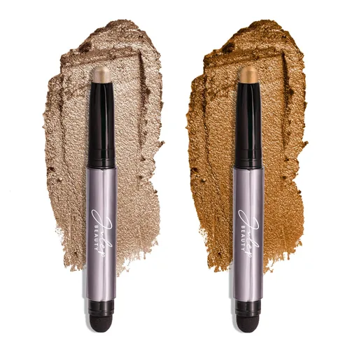 Julep - Sombra de ojos 101 de crema a polvo, impermeable, en barra de punta doble – De larga duración, a prueba de arrugas, fácil de aplicar con 08