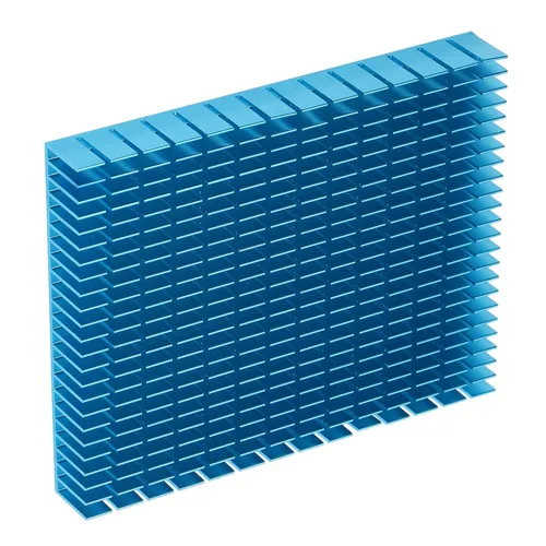 Miniatura 6 de Disipador de calor 5.906x4.724x0.787 in Disipador de calor de aluminio para computadora de enfriamiento de PC, placa PCB, módulo de radiador de Azul