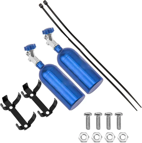Miniatura 2 de Paquete de 2 piezas de decoración de botellas de nitrógeno de simulación Vgoohobby compatibles con Traxxas TRX4 Axial SCX10 RC4WD Tamiya CC01 D90 Bue