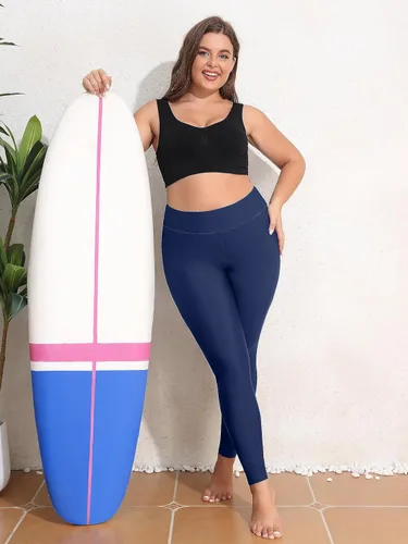 Miniatura 14 de ATTRACO Pantalones de natación de talle alto - Leggings de natación para mujer