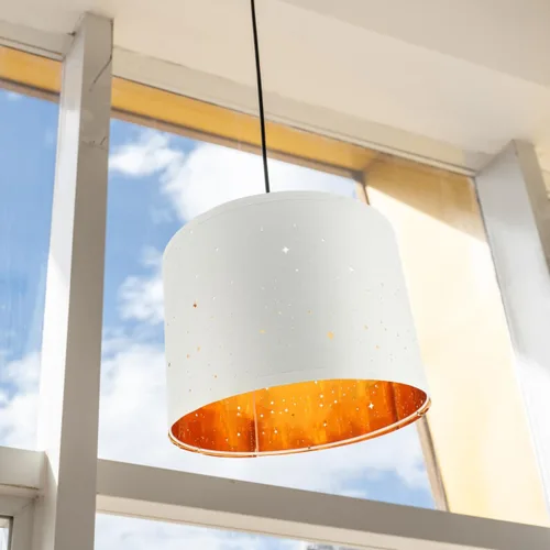 Miniatura 8 de BESTOYARD Pantalla de tambor de tela de 13 pulgadas para mesa, escritorio y lámparas colgantes, pantalla de luz extraíble con marco de hierro