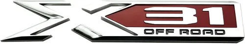 Miniatura 2 de 2 paquetes de emblemas X31 para todo terreno 84682662 Placa de identificación del costado trasero del cuerpo, letra de reemplazo para GMC Sierra