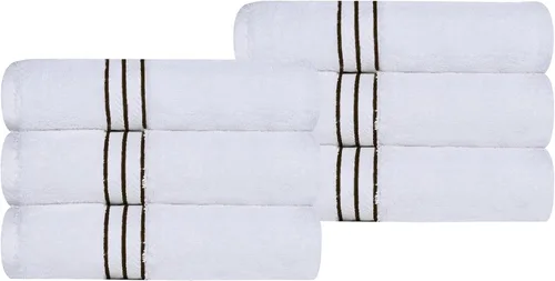 Miniatura 8 de Juego de toallas de baño de algodón turco ultra suave de Superior, juego de 2 piezas, toallas para la ducha, baño, artículos esenciales para el Latte