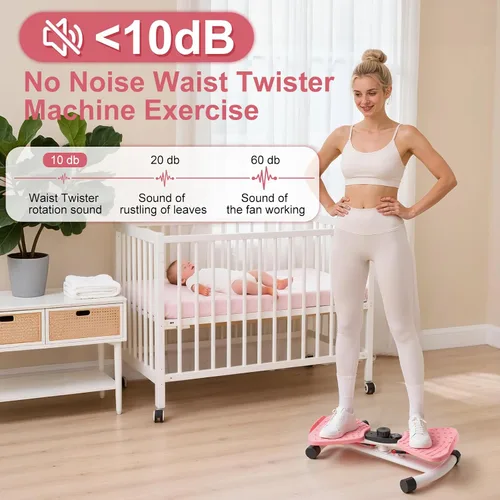 Miniatura 3 de Máquina para hacer ejercicio de cintura, máquina de abdominales ajustable, herramienta de fitness, sin ruido, para mujeres y hombres