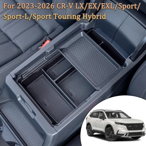 Miniatura 8 de PIMCAR 2 piezas Organizador de consola central y bandeja de reposabrazos para Honda CRV 2026 2025 2024 2023, accesorios para CR-V híbrido
