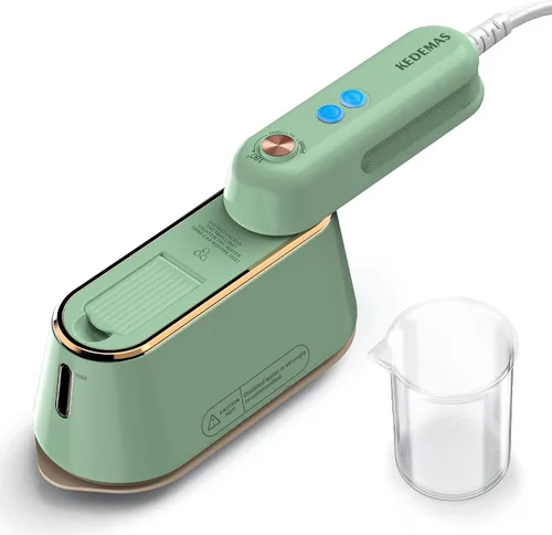 Plancha para ropa, mini plancha portátil de viaje, 2 niveles de vapor/planchado en seco/plegable/vaporizadores de ropa de 1100 W (solo para 120 V)