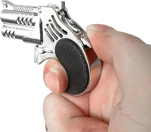 Miniatura 3 de Pistola de banda de goma, llaveros creativos, adornos decorativos, bolsa escolar, colgantes, juguetes creativos de descompresión (negro)