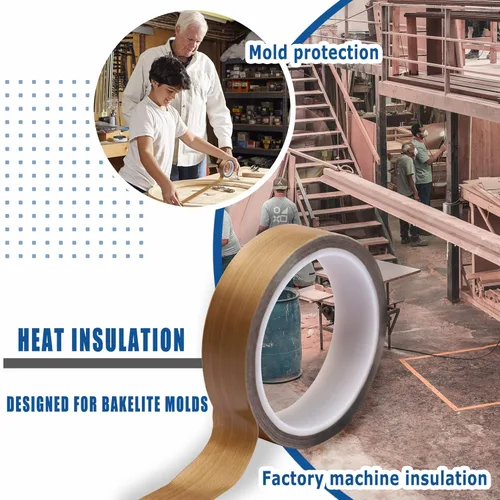Miniatura 7 de Cinta de teflón de alta temperatura de 1 pulgada x 33 pies Cinta adhesiva de teflón de PTFE - Se adapta a Weston, FoodSaver, Seal A Meal, Cabellas