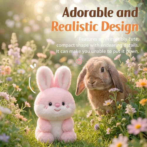 Miniatura 5 de Ditucu Animales de Peluche Conejito del Tamaño de la Mano Lindo Suave Muñeco de Peluche de Conejo Pequeños Juguetes de Peluche Regalos para Niños