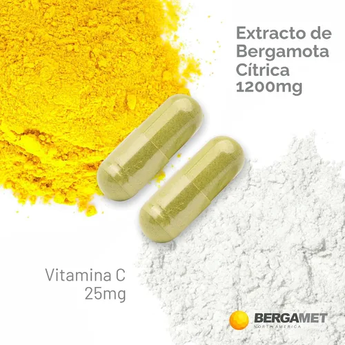 Miniatura 5 de BergaMet Suplemento de bergamota cítrica, extracto 170:1, 1200 mg por porción, 80% polifenoles, suplemento de bergamota cítrica italiana