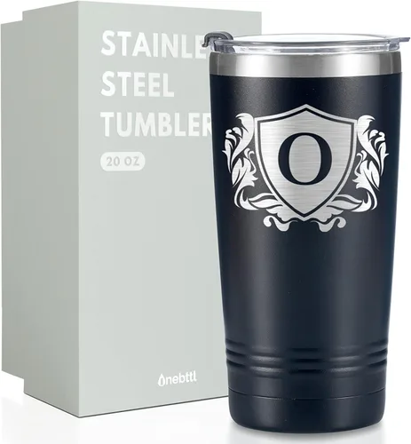 Miniatura 11 de Onebttl Regalos personalizados para hombres con iniciales, vaso de viaje con monograma para él, tazas de café personalizadas, regalos únicos