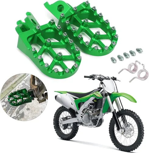 Miniatura 18 de AnXin Estriberas Reposapiés Pedales de Pie Apoyos CNC MX para KLX300 KLX300R KLX300SM 97-07 20-24 KLX250 06-20 KLX250S 09-14 KLX250R 94-96 KLX650