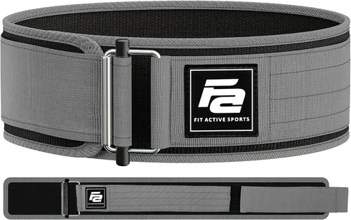 Miniatura 11 de Fit Active Sports Cinturón de levantamiento de pesas autobloqueante Cinturón de levantamiento de pesas premium para entrenamiento cruzado, Negro