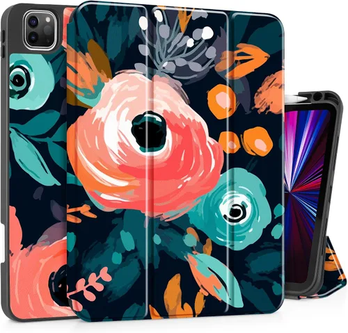 Miniatura 10 de May Chen Funda para iPad Pro de 11 pulgadas (4ª, 3ª, 2ª y 1ª generación) 2022 2021 2020 2018, soporte triple + soporte para lápiz + encendido