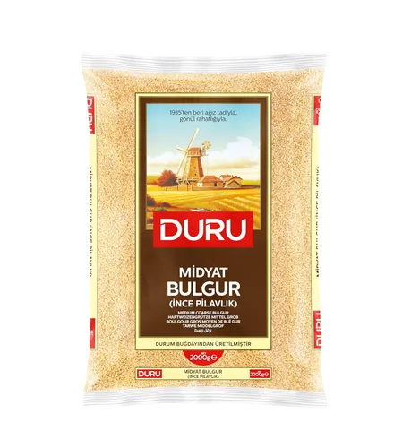 Miniatura 6 de Duru Bulgur grueso medio, 35.2 onzas (35.27 oz), bayas de trigo, 100% naturales y certificadas, alta fibra y proteínas, sin OMG, ideal para recetas