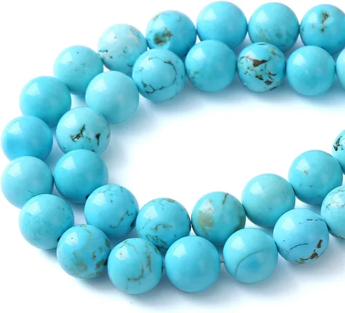 Miniatura 36 de 60 Cuentas de 15⁄64 Pulgadas (6 mm) de Piedra Natural de Citrino Limpio de Grado 3A en Bruto para Hacer Joyería, Pulseras DIY