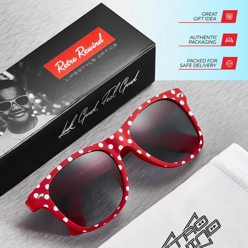 Miniatura 200 de Retro Rewind Lentes de sol para niños y niñas de 3 a 12 años, inastillables, UV400, lentes de sol para niños pequeños