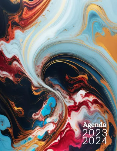 Agenda juin 2023 juillet 2024 Agenda 1 semaine sur 2 pages planificateur professionnel grand format a4 organisateur hebdomadaire de bureau 23-24
