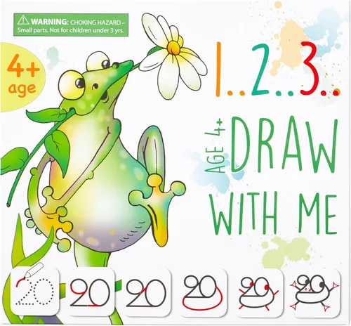 MD CREATIVE Actividad de aprendizaje: juego educativo de dibujo con números, perfecto para niños, preescolares que aman los juguetes, actividades de