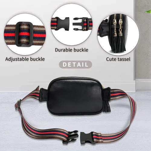 Miniatura 4 de APHISON Fanny Packs for Women Belt Bag Crossbody Bags for Women Mini Everywhere Fashion Waist Bag Vegan Leather Purse with Adjustable Strap