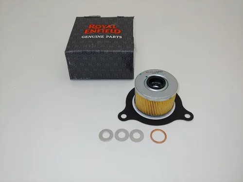 Miniatura 3 de 5 Royal Enfield OEM Himalayan & Scram 411 Filtros de aceite para motocicleta, sellos, juegos de arandelas aplastadas. JL Missouri Parts & Misc.