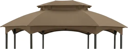Miniatura 13 de Garden Winds Cubierta superior reforzada RipLock 350 de repuesto compatible con Manhattan 10' x 12' Gazebo Modelo L-GZ1138PST - Beige