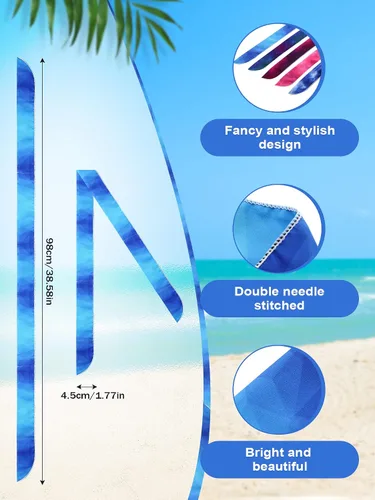 Miniatura 26 de Janmercy 10 unidades de teñido anudado para el cuello, bufandas refrescantes, bandanas de hielo de verano para hombres y mujeres, camping, correr