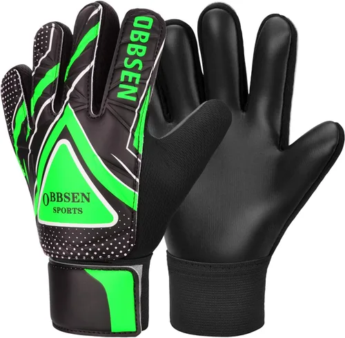 Miniatura 8 de Guantes de portero de fútbol para niños, jóvenes y adultos, guantes de portero de fútbol de agarre fuerte con protección para los dedos