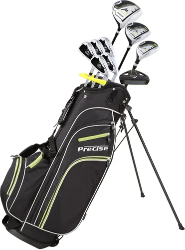 Miniatura 8 de Precise M3 - Juego de golf de 14 piezas para hombre – Driver de 460cc, Madera, Híbrido, Hierros 6-PW, Putter, Bolsa con Soporte, 3 Fundas