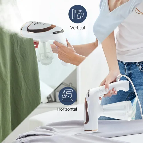 Miniatura 4 de Vaporizador para ropa, vaporizador de ropa de mano de 1600 W, vaporizador portátil de ropa, plancha que elimina las arrugas, calentamiento rápido