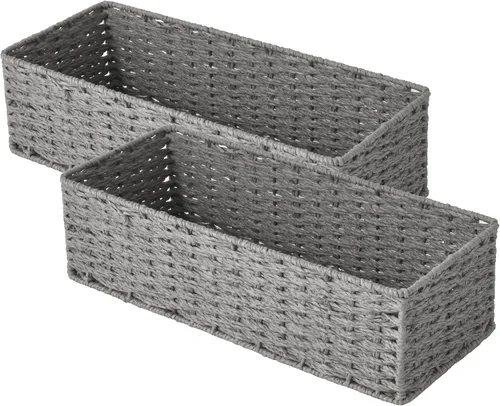 Miniatura 17 de StorageWorks - Cesta para tanque de inodoro para baño, cestas de almacenamiento de jacinto de agua para la parte superior del tanque de inodoro