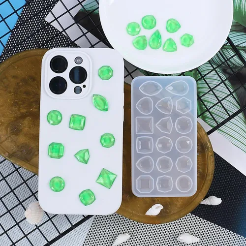 Miniatura 4 de KuuGuu 4 moldes de silicona para piedras preciosas, moldes de resina transparente, moldes de fundición de joyería para hacer manualidades, aretes