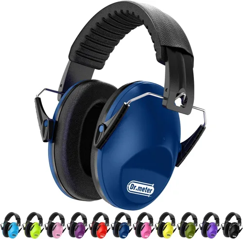 Miniatura 13 de Orejeras con cancelación de ruido del Dr.meter: auriculares con cancelación de ruido SNR27.4 con diadema ajustable, orejeras con protección auditiva