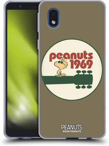 Miniatura 113 de Head Case Designs Funda de gel Woodstock 50th con licencia oficial de Peanuts Snoopy Guitar 1969 [protección de grado militar] compatible