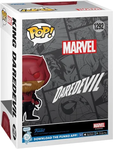 Miniatura 3 de POP Marvel: Daredevil - King Daredevil (exclusivo de PX Preview) Figura de vinilo Funko (paquete con funda protectora de caja compatible)