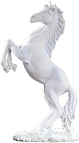 Miniatura 9 de Figura de arte escultura de animales, decoración del hogar de caballo, estatuas de resina, figura de decoración, caballo de pie, decoración moderna