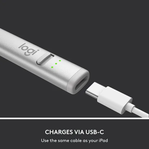 Miniatura 8 de Logitech Crayon - Lápiz digital para iPad (solo compatibilidad con puerto USB C) con tecnología Apple Pencil, precisión de píxeles sin retraso