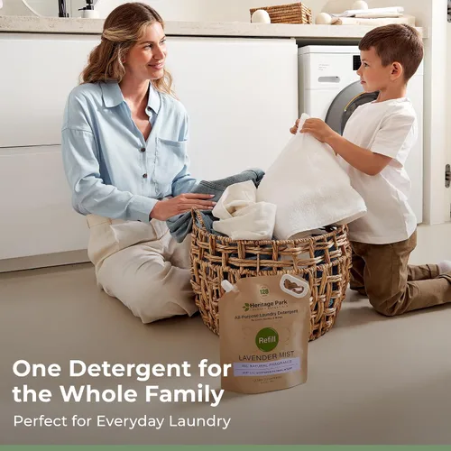 Miniatura 6 de Heritage Park - Detergente de lujo para ropa Detergente para ropa natural y enzimático probado por dermatólogos, a base de plantas, respetuoso