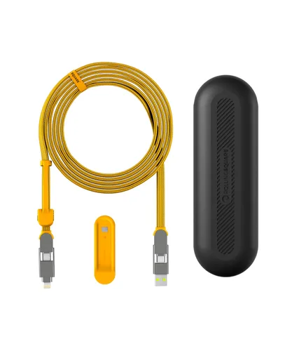 Miniatura 7 de Rolling Square inCharge XL - Cable de carga múltiple 6 en 1, cable USB portátil y USB-C con potencia de carga ultrarrápida de 100 W, 10 pies/9.8 ft