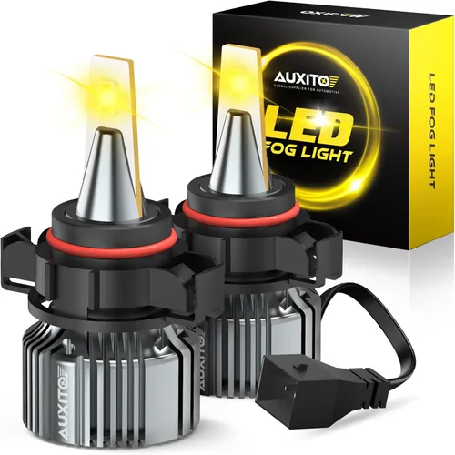 Miniatura 13 de AUXITO Bombilla LED H3 amarilla 3000K, 16,000 lúmenes, 600% súper brillante, 10 años de vida útil, tamaño 1:1 Plug-n-Play, instalación 100%