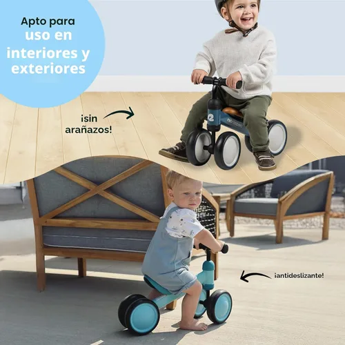 Miniatura 6 de Retrospec Cricket Baby Walker Bicicleta de equilibrio con 4 ruedas para edades de 12 a 24 meses – Juguetes para bebés y niños pequeños para niños