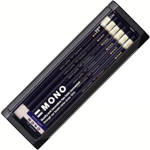 Miniatura 16 de Tombow MONO MONO-2H - Lápices de 2 horas, 1 docena