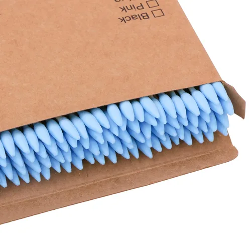 Miniatura 6 de Hisopos de algodón de bambú natural, ecológicos y biodegradables, cómodos y suaves, libres de plástico, para limpieza y maquillaje de orejas, Azul