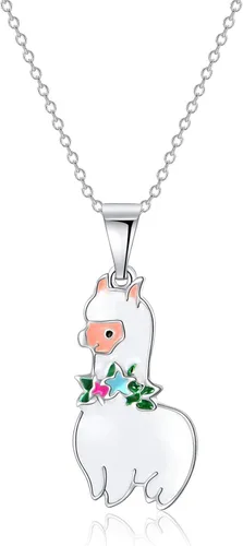 Vinjewelry Girls Rainbow Unicorn Necklace Birthday Party BFF Matching Gift Pastel Multicolored Easter Charm Fairytale