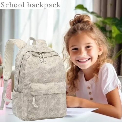 Miniatura 42 de LOIDOU Mochila para adolescentes y niñas, mochila escolar con lonchera y estuche para lápices, juego de bolsas escolares 3 en 1