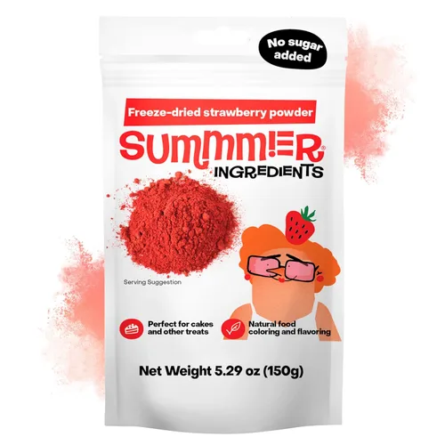 Miniatura 8 de Summmer Polvo de Frambuesa Liofilizada para Hornear - 1.76 Oz Sin Azúcar, Saborizante 100% Natural para Batidos - Cultivado de Forma Sostenible, Sin