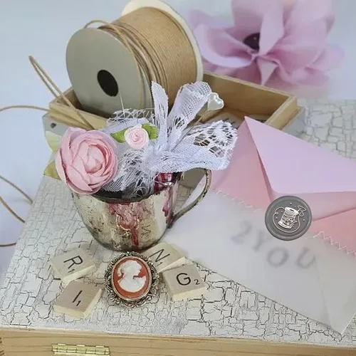 Miniatura 5 de CRASPIRE Sello de cera de costura, sello de aguja, sellos de cera de sellado, flores, 1.181 in, retro, vintage, extraíble, latón, cabeza con mango