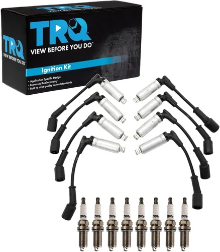 Miniatura 68 de Kit de bujías de chispa TRQ 5 piezas de bujías de iridio Compatible con Acura Integra 1992-2001 1999-2000 Honda Civic 1994-1995 Civic del Sol